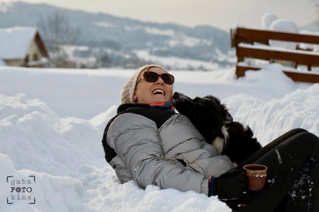Chata Drewniana Stefanowka Slemien Bagian luar foto