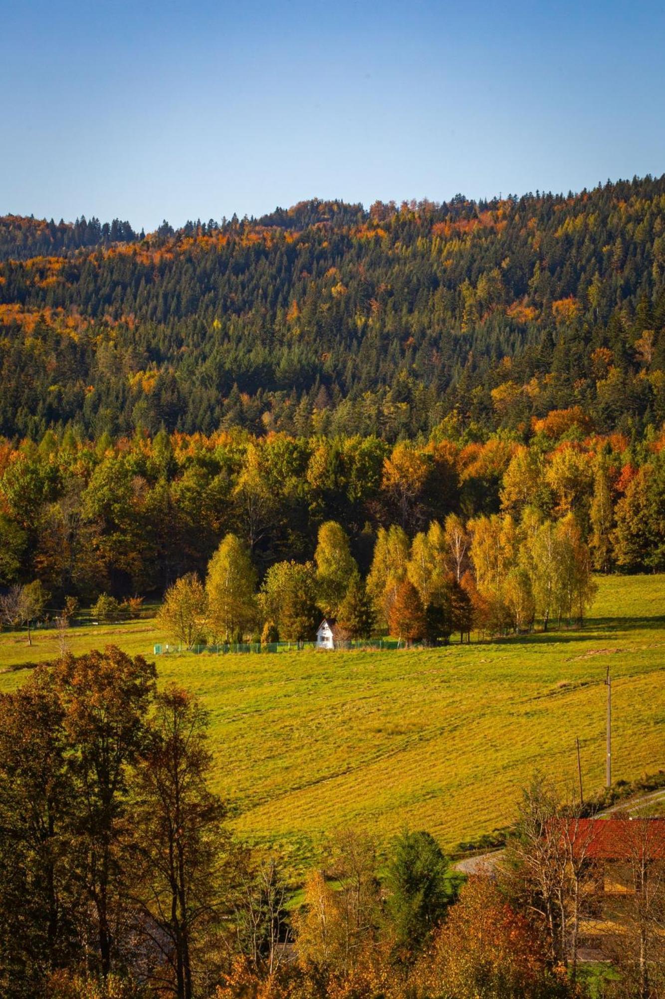 Chata Drewniana Stefanowka Slemien Bagian luar foto