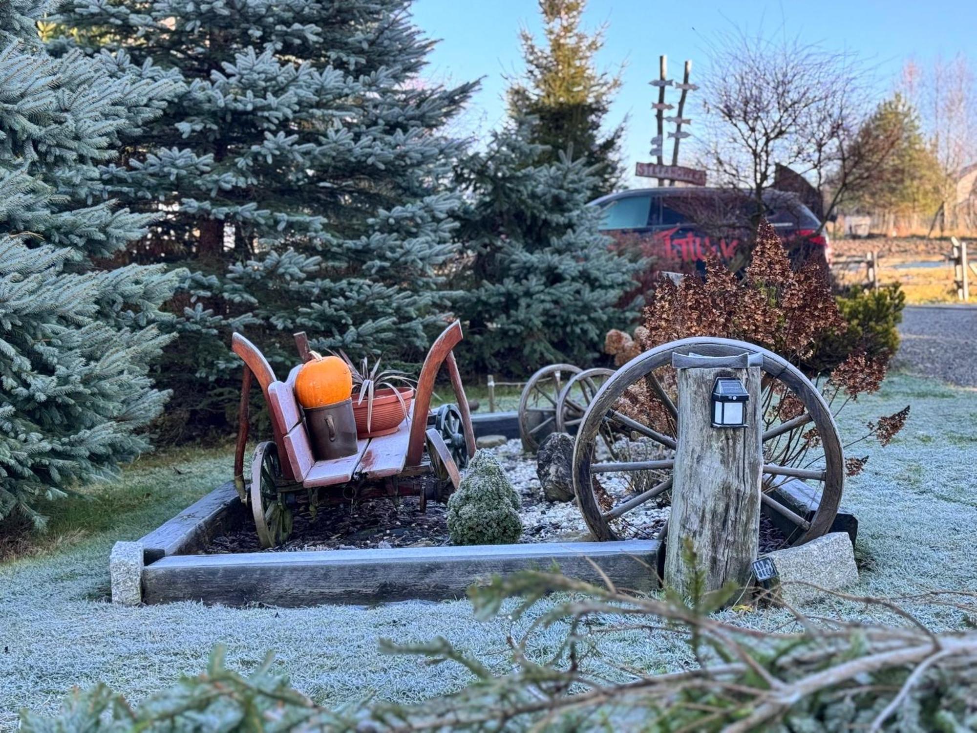 Chata Drewniana Stefanowka Slemien Bagian luar foto